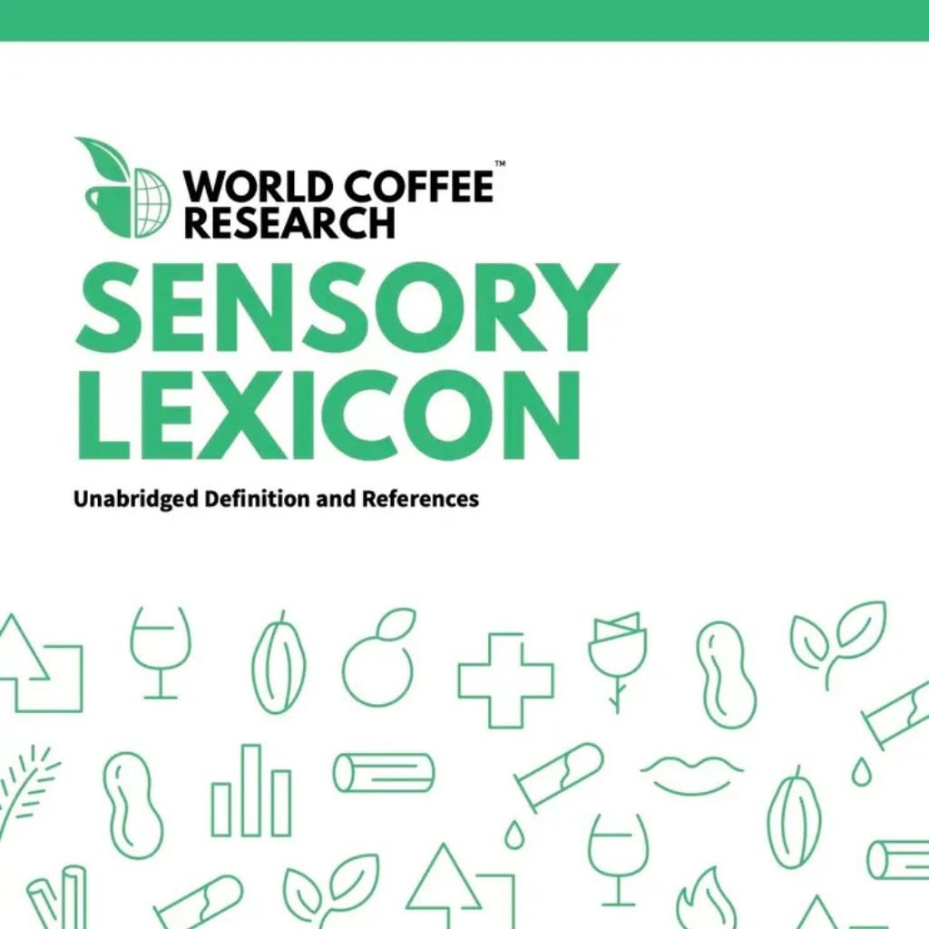 El léxico está disponible gratuitamente para su descarga e impresión de copias para uso personal en https://worldcoffeeresearch.org/resources/sensory-lexicon
