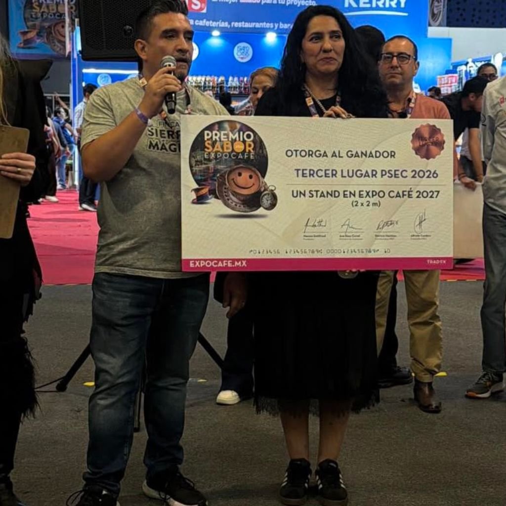 Sierra Mágica de Zapotitlán Puebla obtiene el tercer lugar del Premio Sabor Expo Café y un stand de 2X2.