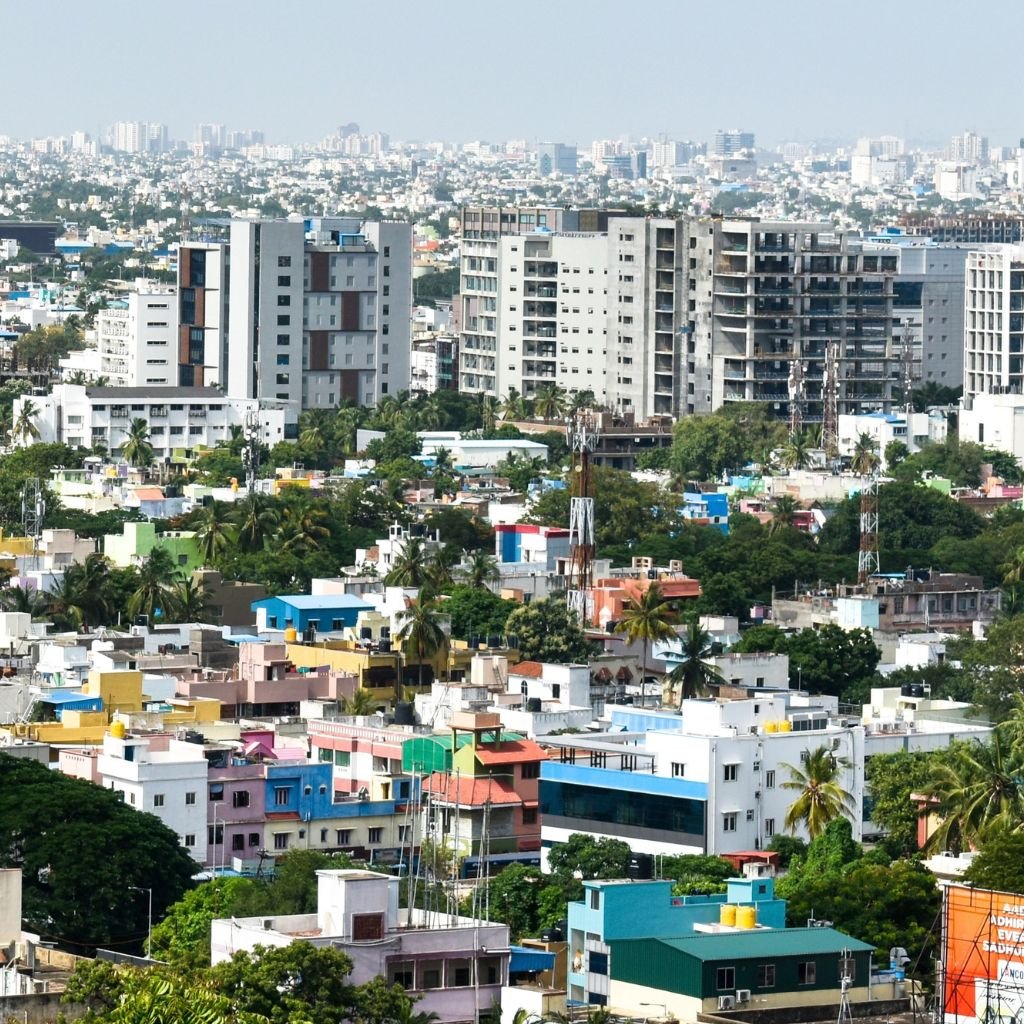Chennai, India, bajo un cielo despejado (foto: Pexels : Ebenezer)
