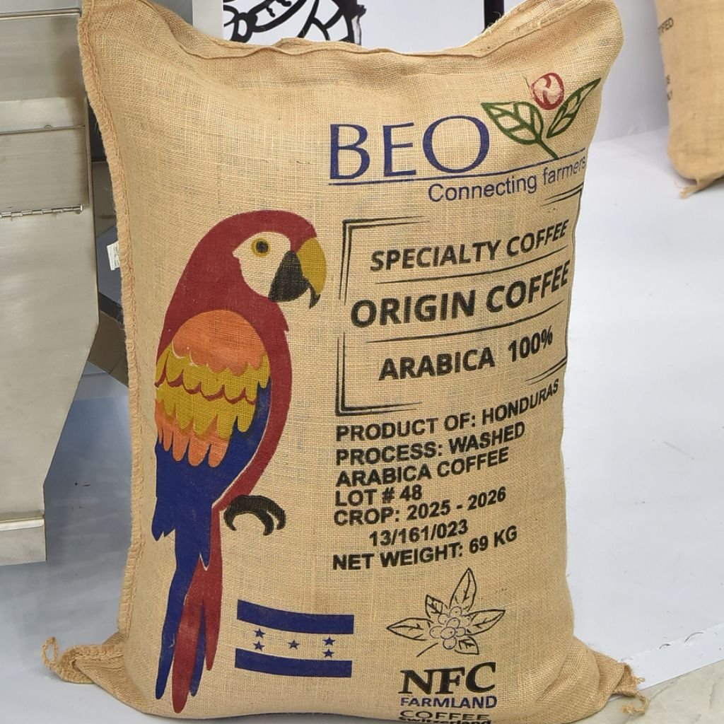 Saco de café arábica de Honduras.