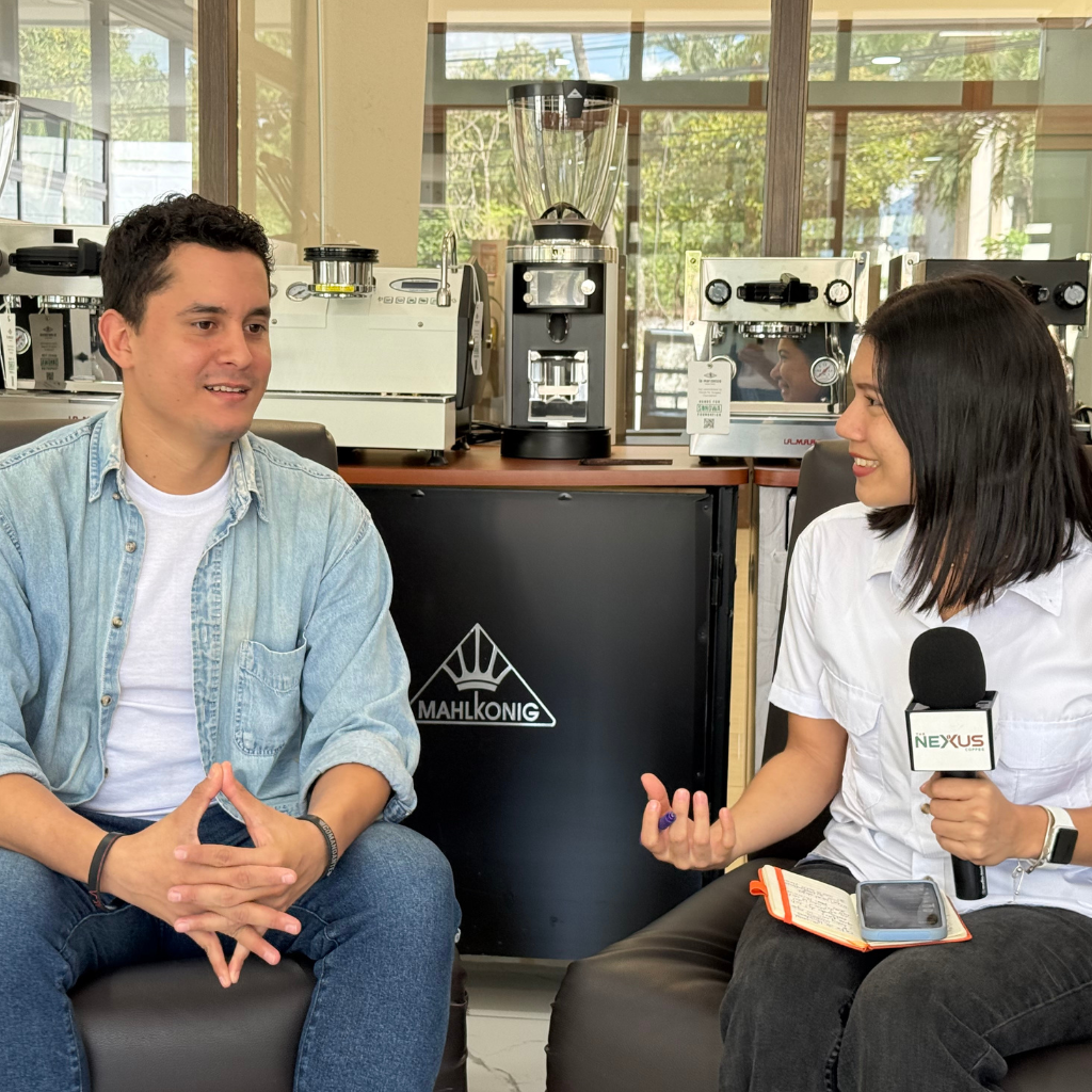 Wernels Natanael Aguilar en entrevista con Brenda Palma, periodista de The Nexus Coffee.